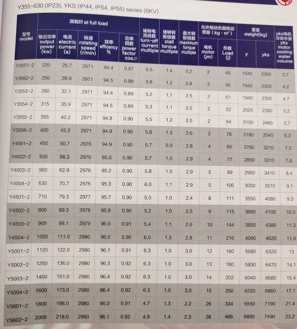 Y、YKS、YKK系列6KV中型高壓三相異步電動(dòng)機(jī)